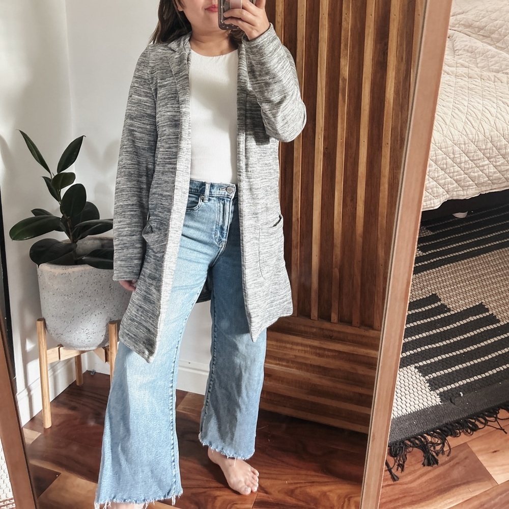Anthropologie X Saturday Sunday Heathered Midi Blazer. Size S